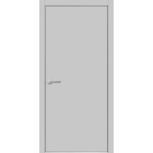 Modern Wood Interior Door with Hardware | Planum 0010 Matte Grey | Single Panel Frame Trims | Bathroom Bedroom Sturdy Doors