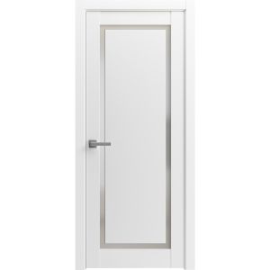 Modern Wood Interior Door with Hardware | Planum 0888 White Silk | Single Panel Frame Trims | Bathroom Bedroom Sturdy Doors-18" x 80"