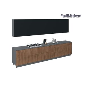 Kitchen Signature Collection Natural Teak & Black Color Base Size 13Ft Wide
