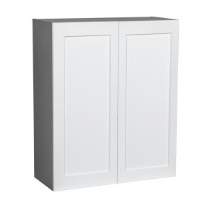 30" x 36" Wall Cabinet-Double Door-with Shaker White Matte door