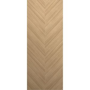 Slab Door Panel 18 x 80 inches | Ego 5005 Natural Oak | Wood Veneer Doors | Pocket Closet Sliding Barn