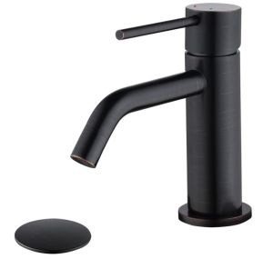 Oil Rubbed Bronze  Faucet, Single Handle Bathroom Faucet for Sink 1 Hole, Lavatory Vanity Tap