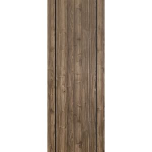 Slab Barn Door Panel | Planum 0017 Walnut | Sturdy Finished Flush Modern Doors | Pocket Closet Sliding