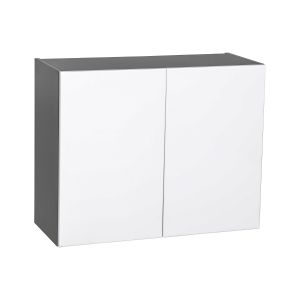 36" x 24" x 24" Refrigerator Wall Cabinet-Double Door-with White Gloss door