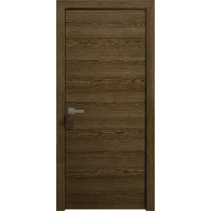 Interior Solid French Door 18 x 80 inches | Ego 5000 Marble Oak | Single Regular Panel Frame Handle | Bathroom Bedroom Modern Doors