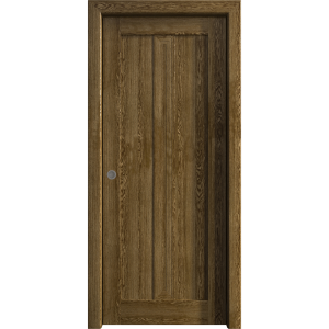 Sliding Pocket Door 18 x 84 inches | Ego 5006 Marble Oak | Kit Rail Hardware | Solid Wood Interior Bedroom Modern Doors