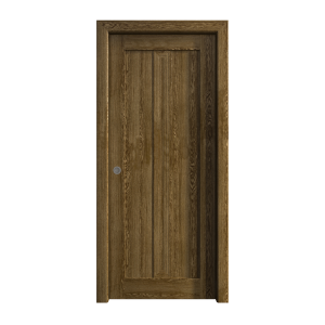 Sliding Pocket Door 18 x 84 inches | Ego 5006 Marble Oak | Kit Rail Hardware | Solid Wood Interior Bedroom Modern Doors