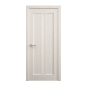 Interior Solid French Door 18 x 80 inches | Ego 5006 Painted White Oak | Single Regular Panel Frame Handle | Bathroom Bedroom Modern Doors