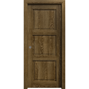 Sliding Pocket Door 18 x 84 inches | Ego 5010 Marble Oak | Kit Rail Hardware | Solid Wood Interior Bedroom Modern Doors