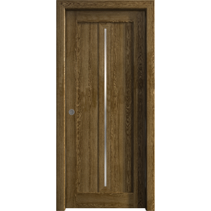 Sliding Pocket Door 18 x 84 inches | Ego 5014 Marble Oak | Kit Rail Hardware | Solid Wood Interior Bedroom Modern Doors