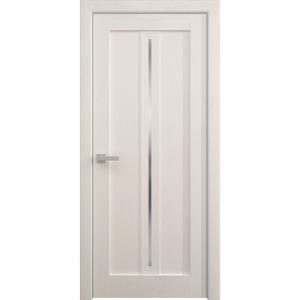 Interior Solid French Door 18 x 80 inches | Ego 5014 Painted White Oak | Single Regular Panel Frame Handle | Bathroom Bedroom Modern Doors