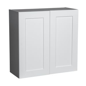 36" x 30" Wall Cabinet-Double Door-with Shaker White Matte door