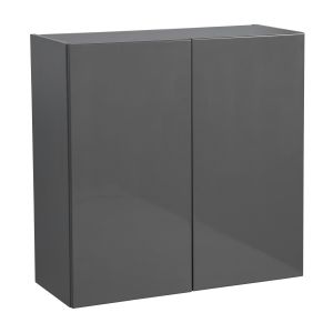 24" x 30" Wall Cabinet-Double Door-with Grey Gloss door