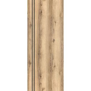 Slab Barn Door Panel | Planum 0016 Oak | Sturdy Finished Flush Modern Doors | Pocket Closet Sliding