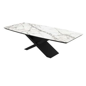 Dining Table COMO 94x39x29 Laminam Invisible White