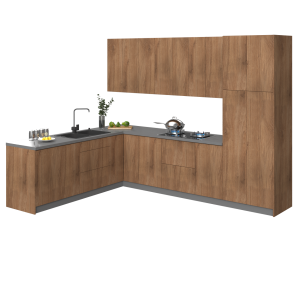 Kitchen Harmony Collection Natural Teak Color Base Size 8x10Ft Wide