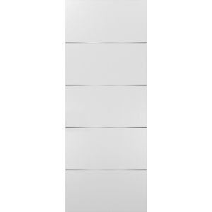 Slab Barn Door Panel | Planum 0020 White Silk | Sturdy Finished Flush Modern Doors | Pocket Closet Sliding