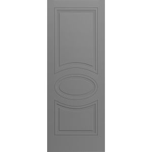 Slab Door Panel 18 x 80 inches / Mela 7001 Painted Grey / Modern Finished Doors / Pocket Closet Sliding Barn