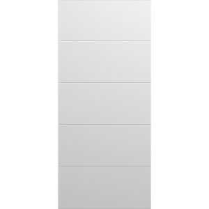 Slab Barn Door Panel | Planum 0770 Painted White Matte | Sturdy Finished Flush Modern Doors | Pocket Closet Sliding