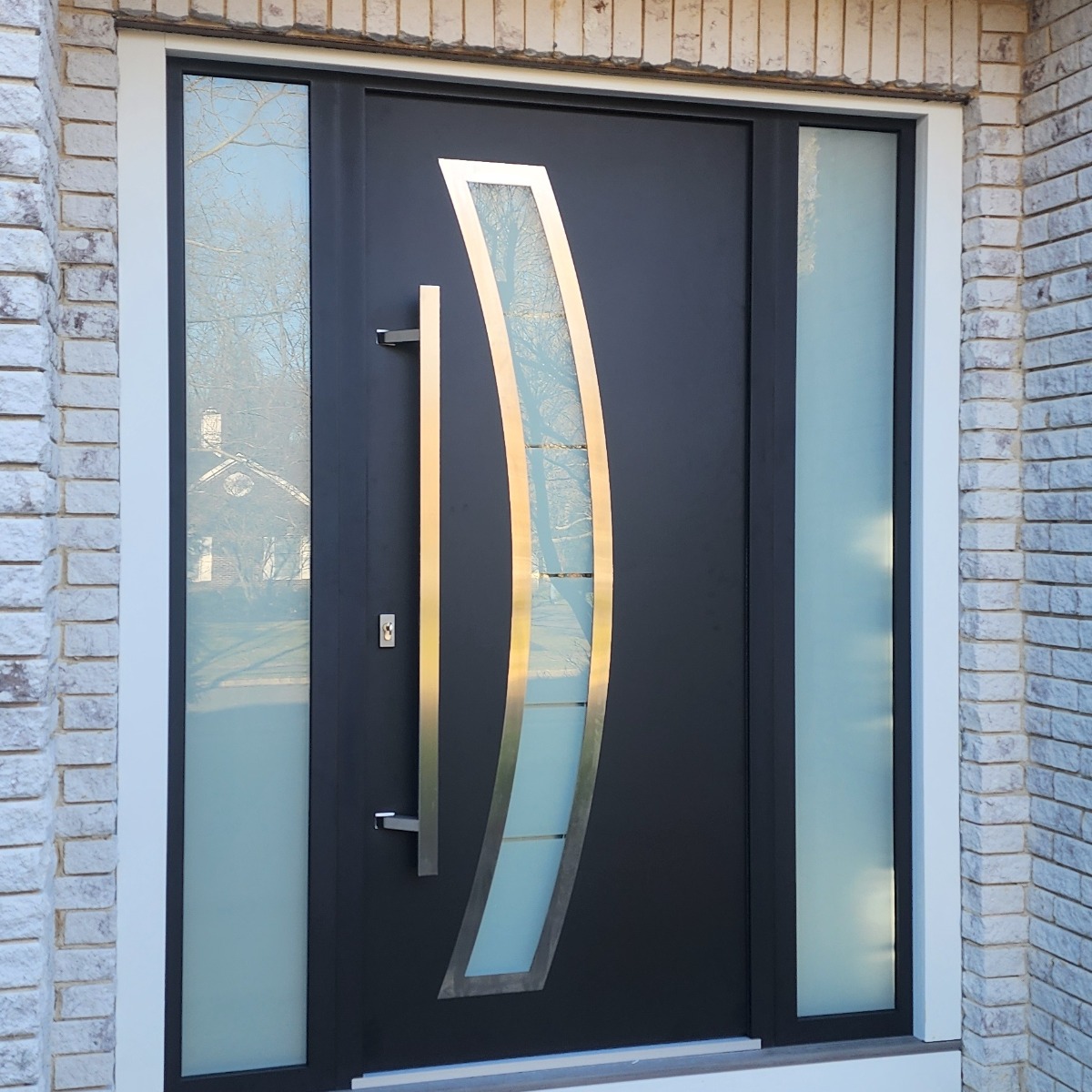 Deux 6500 Black Enamel Exterior Door