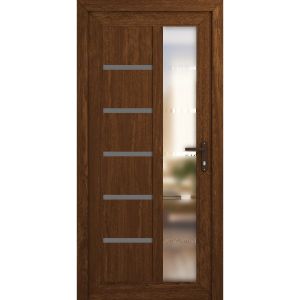 Manux 8088 exterior doors 36x80 brown upvc