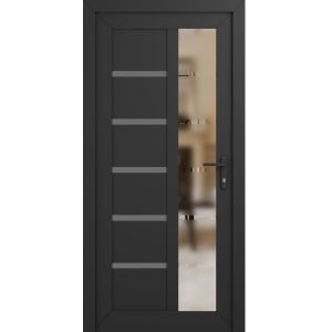 Manux 8088 exterior doors 36x80 grey upvc