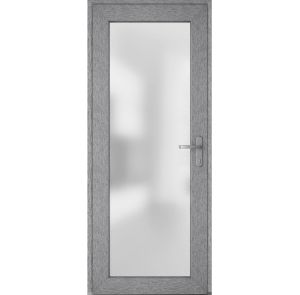 Manux 8102 exterior doors 36x80 grey upvc