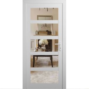 Manux 8522 exterior metal-plastic door 36x80 (36x80) white upvc
