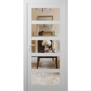 Manux 8522 exterior metal-plastic door 36x80 (36x80) white upvc