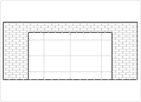 Verify opening dimensions match the ordered system size